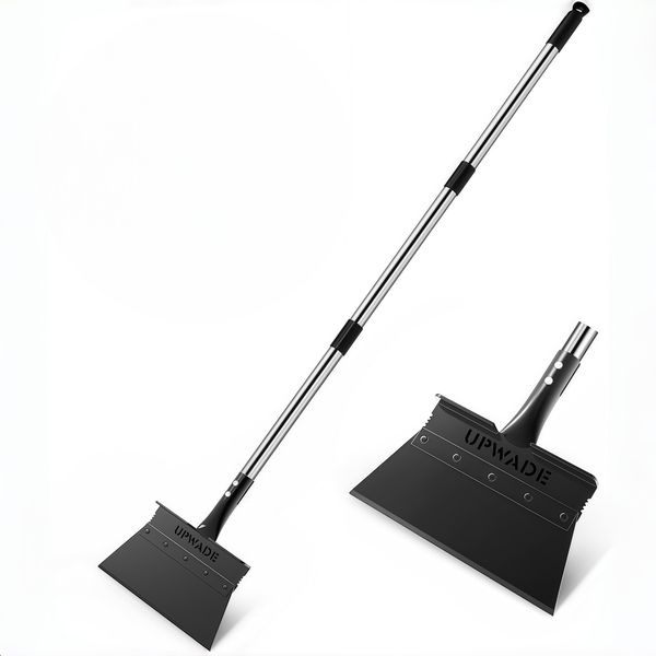 Heavy Duty Garden Scraper Shovel 11 Inch Blade with Adjustable Handle