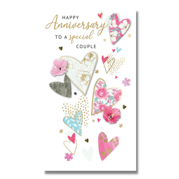 Greeting Card - Special Couple Anniversary - Hearts