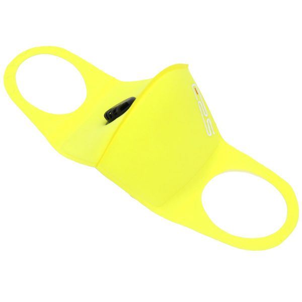 Second Wave ERS Sponge Face Mask with Valve and Replaceable Filter - Yellow