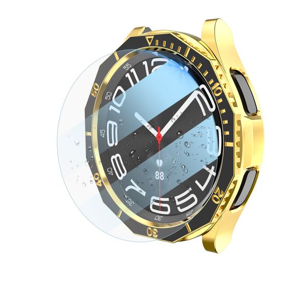 Tempered Glass + Cover Compatible with Galaxy Watch 6 - 43mm