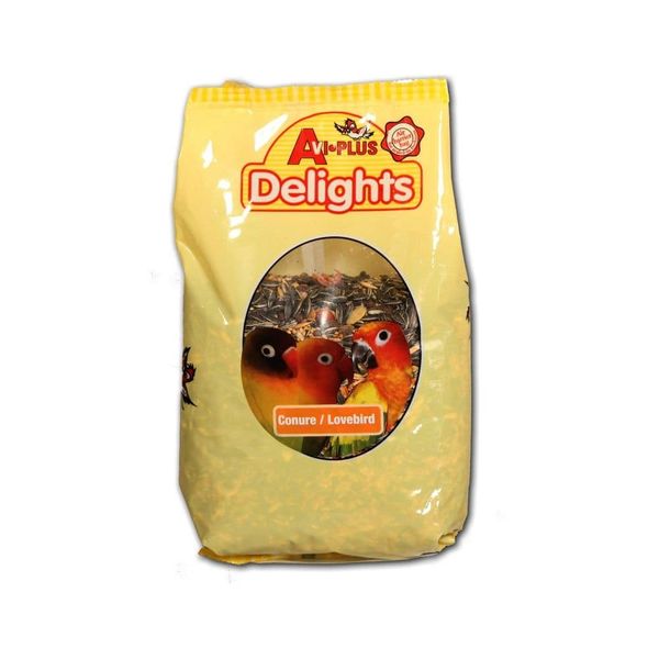 Avi-Plus - Delights Conures/Lovebird Bird Feed 1kg