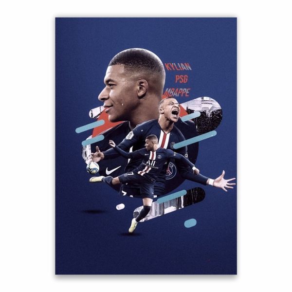 Kylian Mbappe PSG Poster - A1