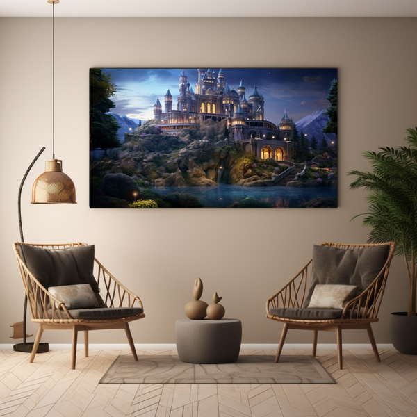 Canvas Wall Art - Magical Enchanted Castle - BK0034