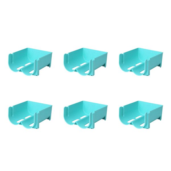 6 Piece Of Stackable Refrigerator Beverage Bottle Shelf Storage Holder Set