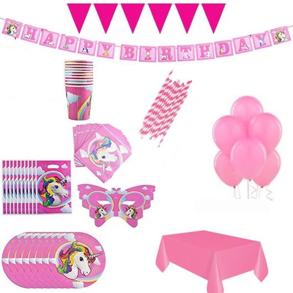Unicorn Party in a Box - 62 Piece