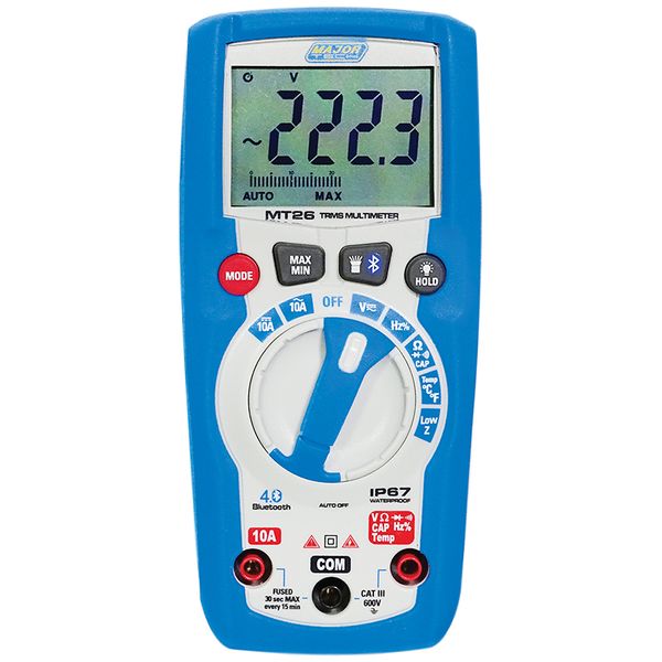 Major Tech Bluetooth Compact Multimeter (MT26)