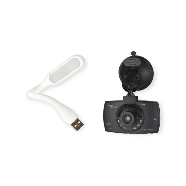 1080P Full HD Car Dash Camera Loop Recording G-Sensor W/ USB Flexible Light