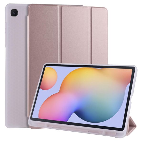 Leather Tri-Fold Tablet Case /Pen Slot Compatible with Galaxy Tab S6 Lite