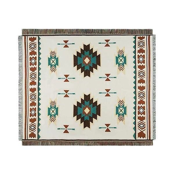 Woven Picnic Mat With Strap Holder 90cm x 180cm