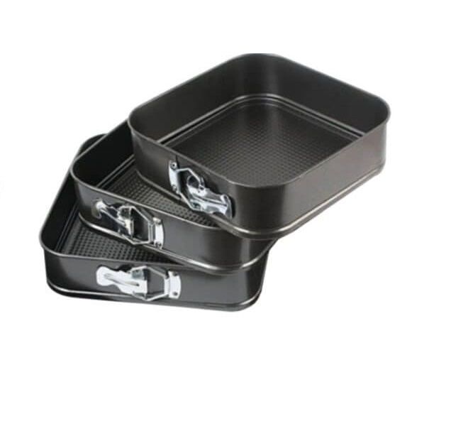 3 Piece Stainless Steel Square Cake Molds Buy Online in South Africa