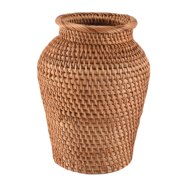Wicker Basket Rattan Hanging Flowerpot Storage Basket Wicker Vase