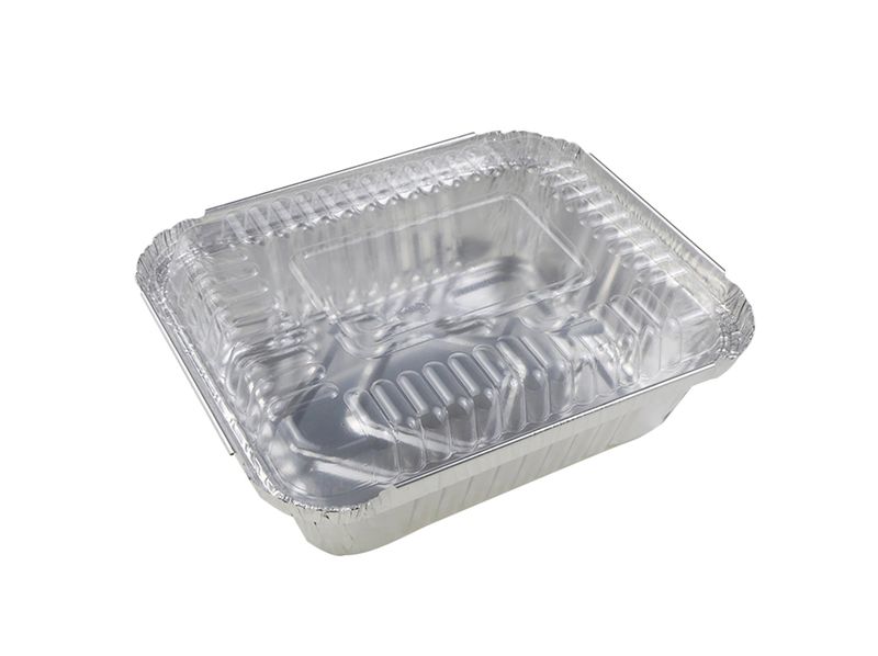 Foil Trays With Lids - Medium Square (Pack of 10)