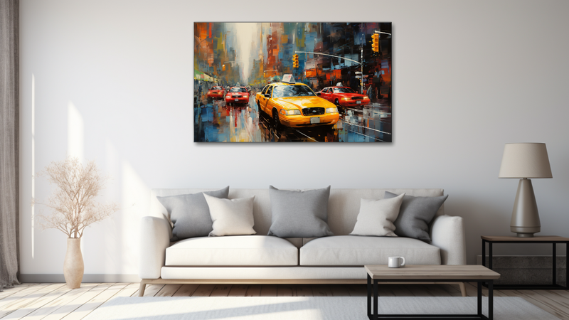 Canvas Wall Art - Taxi Tango Abstract - HD0503