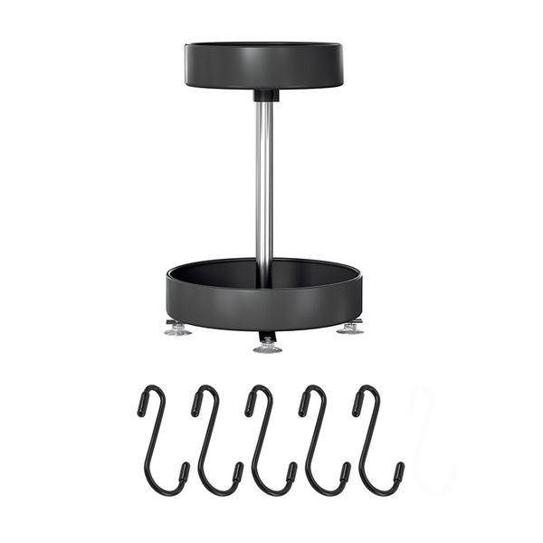 Turntable Organizer - 2 Tier Round Snack organizer