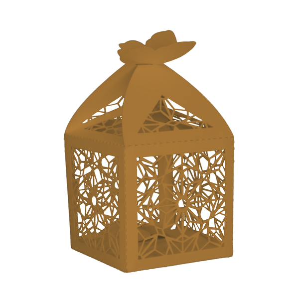 Bulk - Elegant Mini Self-Assemble Cardboard Box - Set of 25 - Magnolia
