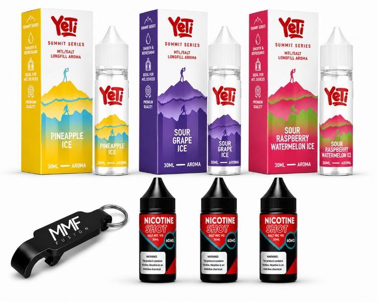 Yeti Series MMF E-Liquid 60ml Juice 30mg - Variety Combo Cinco