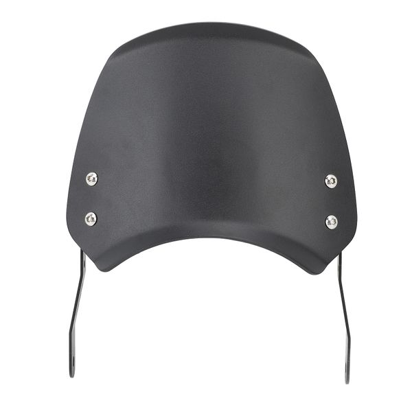 Universal Motorcycle Windshield Aluminum Front Deflector Black 6.5 - 9.45in