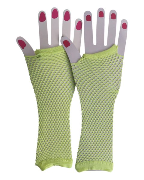 Fish Net Gloves Party Wear