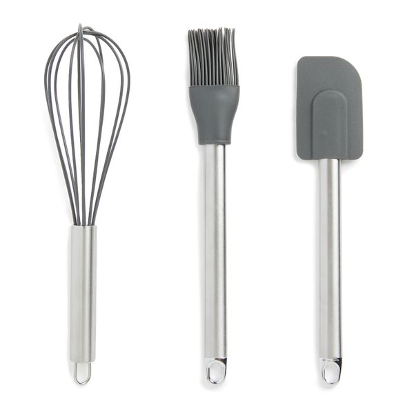 George &amp; Mason - 3 Piece Baking Utensil Set - Black