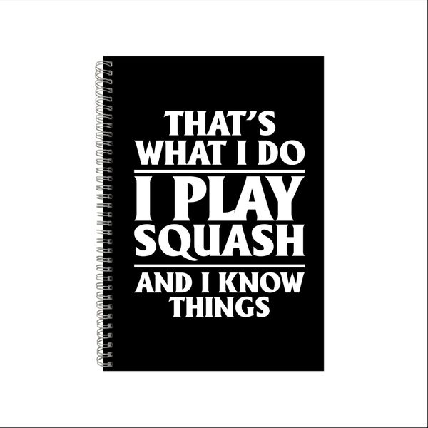 Squash Notebook - Sport Gift Idea - A4 Notepad 20