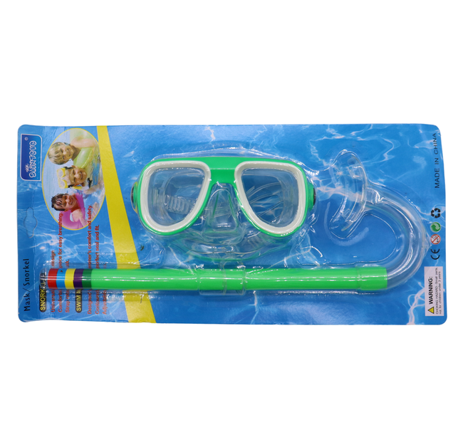 Kids Snorkel Set - Swimming Goggles / Glasses with Dry Snorkels Tube
