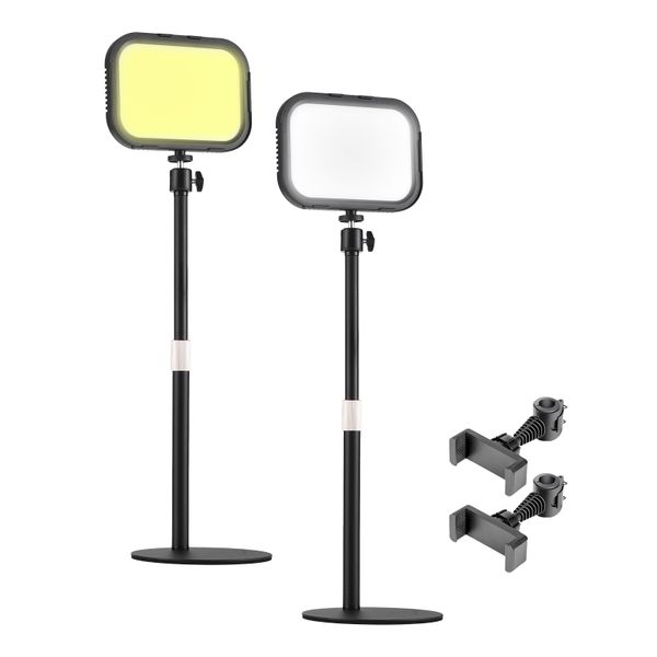 2-Pack 12W Zoom Meeting Lights