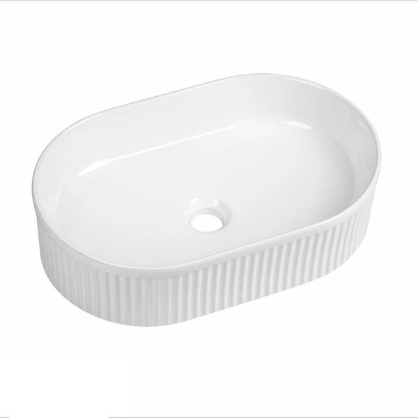 Styish Modern Counter Top White Bathroom Basin
