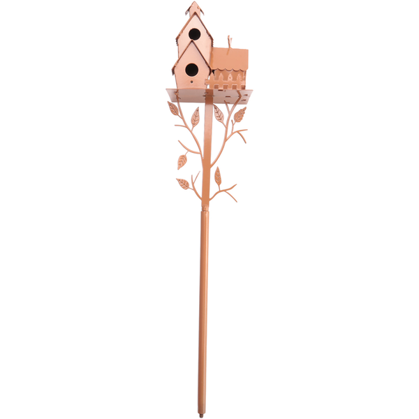 Garden Bird House with Pole Bird Feeders for Courtyard Patio, Style E