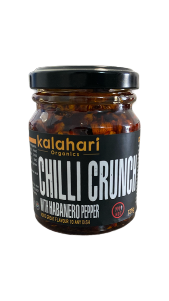 Kalahari Organics Habanero Chilli Crunch oil- 125g