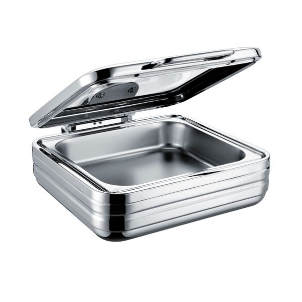 Induction Square Chafing Dish with Glass Lid 6L - Model: LuxlineCDI2002