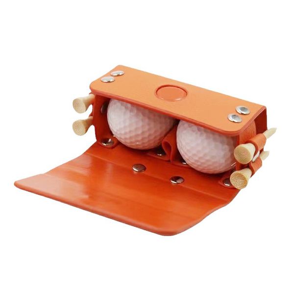 Golf Ball Storage Bag, Leather Golf Ball Pouch Waist Bag