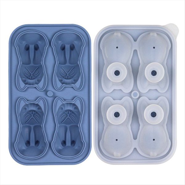 French Bulldog Ice-Cube Mold Green