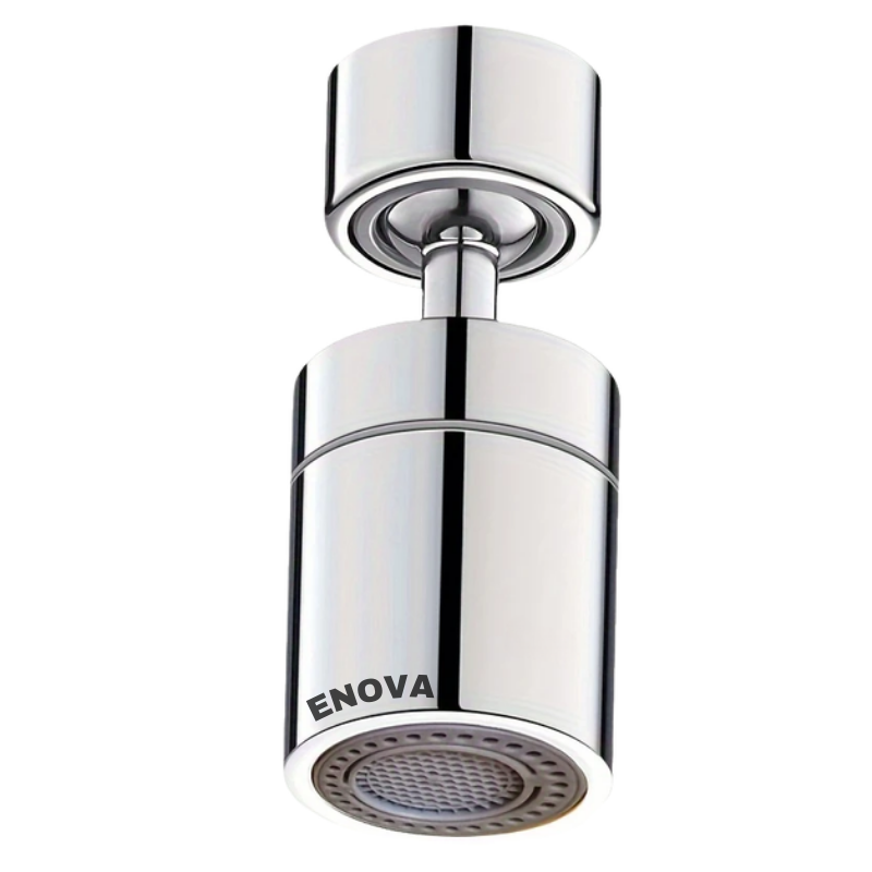 Enova 360 Faucet Splash-Proof with Dual Water Modes for Home - Silver