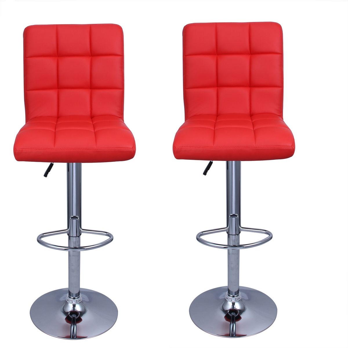 High back Bar Stools Set of 2 Red Colour Shop Today. Get it