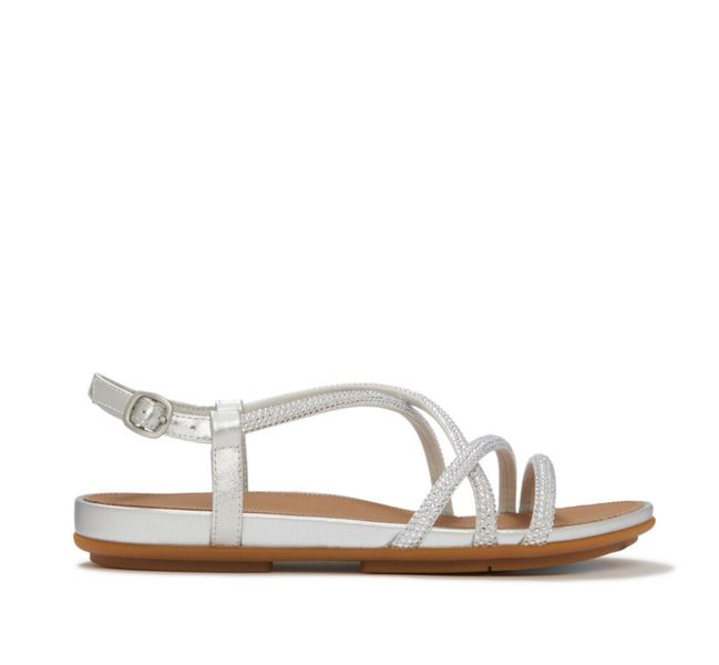 FitFlop Gracie Crystal Strappy Back-Strap Sandals
