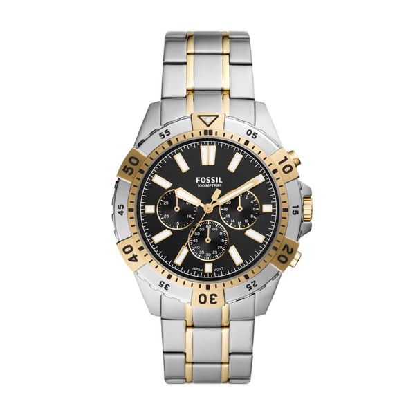 Fossil Garrett Gold, Silver Mens Watch-FS5771