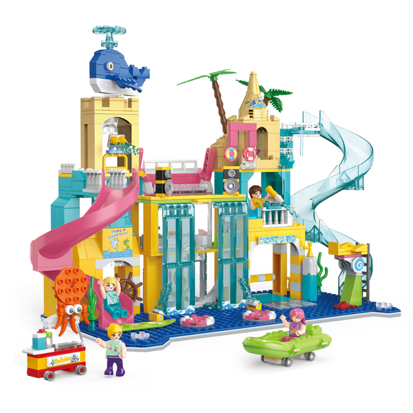 Cogo - Building Block Set - Water Park - 715 Pieces