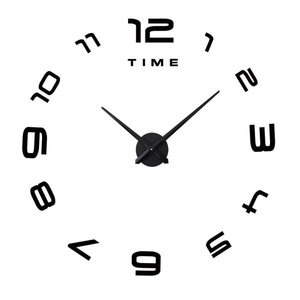 Luxury DIY Modern Art Design Wall Number Clock