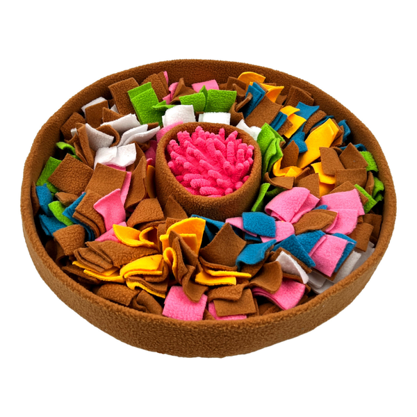 Bestby - Pet Slow Feeder Snuffle Mat Bowl for Dogs &amp; Cats (38 × 38 × 6 cm)