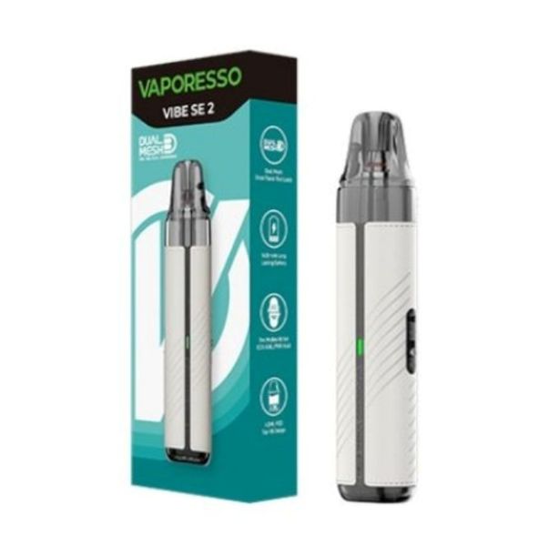 Vaporesso MMF Vibe SE 2 Pod Kit System - White Leather