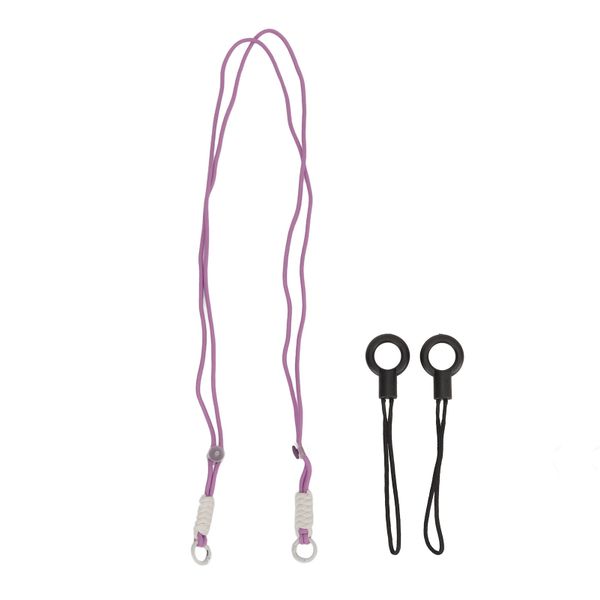 Purple Braided Camera Neck Strap