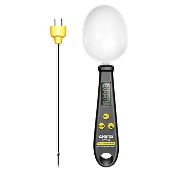 2 in 1 LCD Electronic Measuring Spoon Food Thermometer Kitchen Scale
