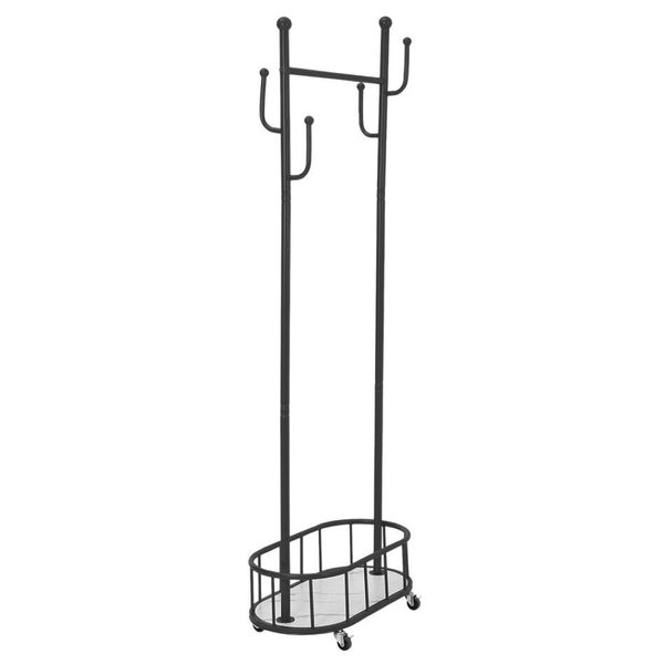 Decor Portable Coat &amp; Hat Rack with Bottom Basket Storage - 170cm