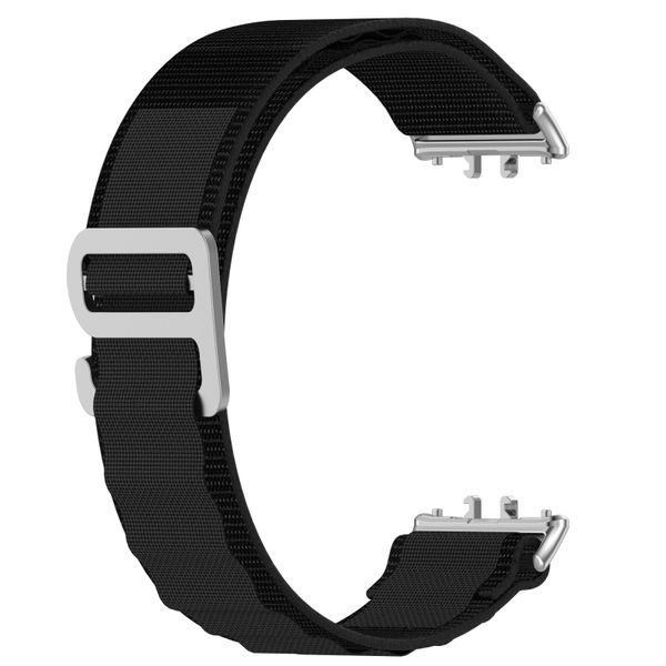 Alpine Loop Nylon Strap Compatible with Samsung Galaxy Fit 3 - Black