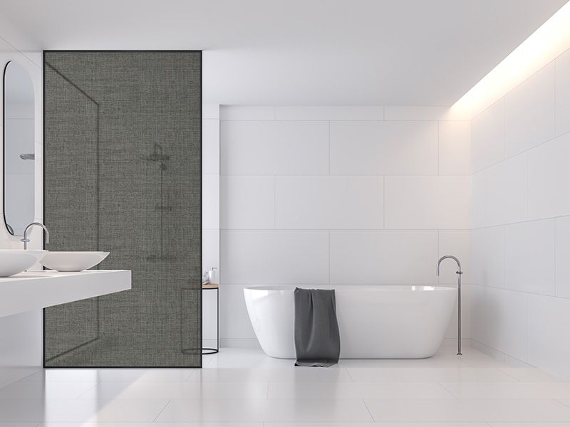 Robin Sprong Frosted Vinyl Sticker For Your Shower Glass - Charcoal