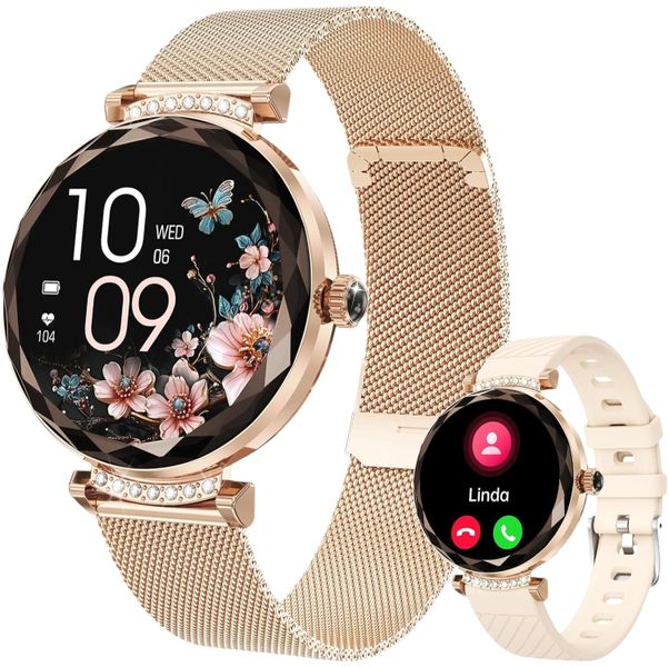 niolina Smart Watches Women Answer/Make Call, 1.19" AMOLED Smartwatch