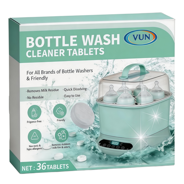 Bottle Washer Cleaner Tablets 36 Pieces - Remove Milk Residue