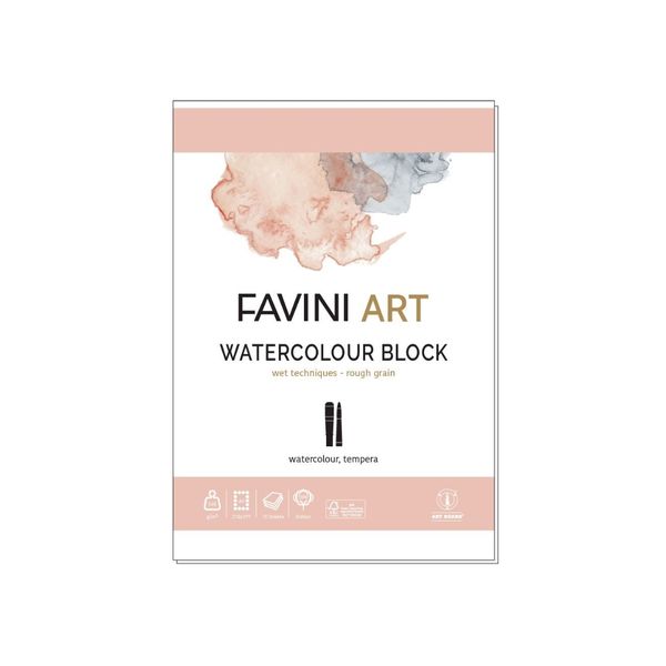 Favini W/C 20% Block 240gsm A4 10sht