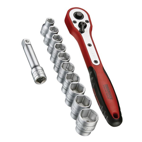 TengTools - 3/8" Drive Socket Set, 12 Piece - M3812N1