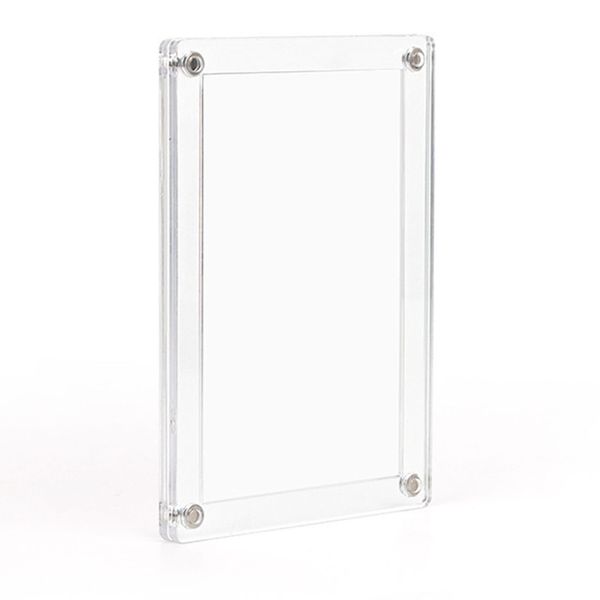 3" Acrylic Magnetic Double-Sided Fridge Photo Frame